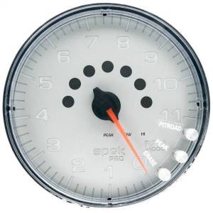Autometer - AutoMeter GAUGE TACHOMETER 5in. 11K RPM W/SHIFT LIGHT/PEAK MEM SILVER/CHROME SPEK - P239218 - Image 1