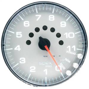 Autometer - AutoMeter GAUGE TACHOMETER 5in. 11K RPM W/SHIFT LIGHT/PEAK MEM SILVER/CHROME SPEK - P239218 - Image 3