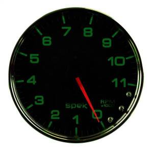Autometer - AutoMeter GAUGE TACHOMETER 5in. 11K RPM W/SHIFT LIGHT/PEAK MEM BLACK/CHROME SPEK-PRO - P23931 - Image 3