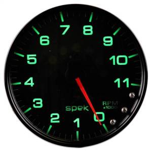 Autometer - AutoMeter GAUGE TACHOMETER 5in. 11K RPM W/SHIFT LIGHT/PEAK MEM BLACK/BLACK SPEK-PRO - P23932 - Image 3