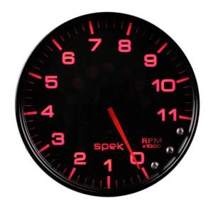 Autometer - AutoMeter GAUGE TACHOMETER 5in. 11K RPM W/SHIFT LIGHT/PEAK MEM BLACK/BLACK SPEK-PRO - P23932 - Image 4