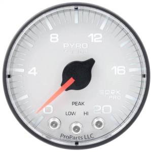 Autometer - AutoMeter GAUGE PYRO. (EGT) 2 1/16in. 2000deg.F STEPPER MOTOR W/PEAK/WARN WHT/BLK SP - P310128 - Image 3