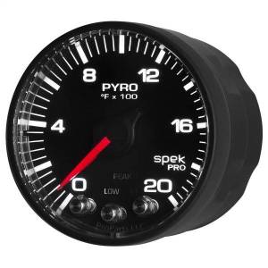 Autometer - AutoMeter GAUGE PYRO. (EGT) 2 1/16in. 2000deg.F STEPPER MOTOR W/PEAK/WARN BLK/BLK SP - P310328 - Image 3