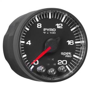 Autometer - AutoMeter GAUGE PYRO. (EGT) 2 1/16in. 2000deg.F STEPPER MOTOR W/PEAK/WARN BLK/BLK SP - P310328 - Image 4