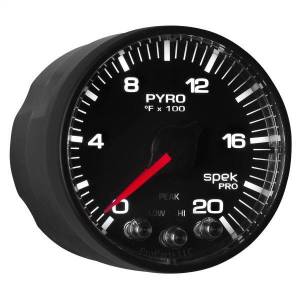 Autometer - AutoMeter GAUGE PYRO. (EGT) 2 1/16in. 2000deg.F STEPPER MOTOR W/PEAK/WARN BLK/BLK SP - P310328 - Image 5