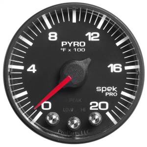 Autometer - AutoMeter GAUGE PYRO. (EGT) 2 1/16in. 2000deg.F STEPPER MOTOR W/PEAK/WARN BLK/BLK SP - P310328 - Image 7