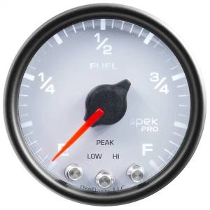 Autometer - AutoMeter GAUGE FUEL LEVEL 2 1/16in. 0-270O PROGRAMMABLE WHT/BLK SPEK-PRO - P31212 - Image 3