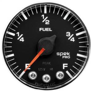 Autometer - AutoMeter GAUGE FUEL LEVEL 2 1/16in. 0-270O PROGRAMMABLE BLK/CHRM SPEK-PRO - P312318 - Image 3