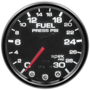 Autometer - AutoMeter GAUGE FUEL PRESS 2 1/16in. 30PSI STEPPER MOTOR W/PK/WRN BLK/SMOKE/BLK SPEK - P31652 - Image 3