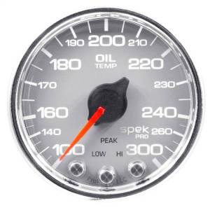 Autometer - AutoMeter GAUGE OIL TEMP 2 1/16in. 300deg.F STEPPER MOTOR W/PK/WRN SLVR/CHRM SPEK-PR - P32221 - Image 3