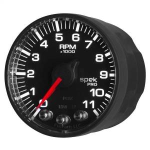 Autometer - AutoMeter GAUGE TACH 2 1/16in. 11K RPM W/SHIFT LIGHT/PEAK MEM BLK/BLK SPEK-PRO - P336328 - Image 3