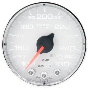 Autometer - AutoMeter GAUGE TRANS TEMP 2 1/16in. 300deg.F STEPPER MOTOR W/PK/WRN WHT/CHRM SPEK-P - P342118 - Image 3