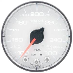 Autometer - AutoMeter GAUGE TRANS TEMP 2 1/16in. 300deg.F STEPPER MOTOR W/PK/WRN WHT/BLK SPEK-PR - P342128 - Image 3