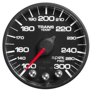 Autometer - AutoMeter GAUGE TRANS TEMP 2 1/16in. 300deg.F STEPPER MOTOR W/PEAK/WRN BLK/BLK SPEK- - P342328 - Image 7