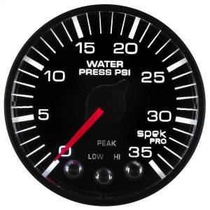 Autometer - AutoMeter GAUGE WATER PRESS 2 1/16in. 35PSI STEPPER MOTOR W/PK/WRN BLK/BLK SPEK-PRO - P343328 - Image 8