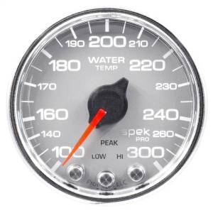 Autometer - AutoMeter GAUGE WATER TEMP 2 1/16in. 300deg.F STEPPER MOTOR W/PEAK/WARN SLVR/CHRM SP - P34621 - Image 3