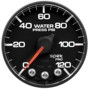 Autometer - AutoMeter GAUGE WATER PRESS 2 1/16in. 120PSI STEPPER MOTOR W/PK/WARN SENSOR NOT INCL - P349328 - Image 3