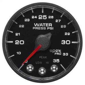 AutoMeter 2-1/16in. WATER PRESS 0-35 PSI BFB SPEK NL - P543328-N1