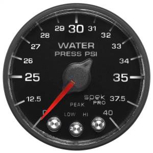 AutoMeter 2-1/16in. WATER PRESS 0-40 PSI BFB SPEK NL - P551328-N1