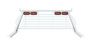B&W Trailer Hitches Truck Cab Protector / Headache Rack Cab Protector, White - PUCP7522WA
