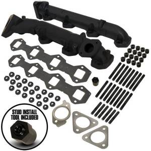 BD Diesel - BD Diesel Exhaust Manifold Kit Incl. Manifold/Cross Over Tube/EGR Port High Temp Black Coated - 1043008 - Image 4