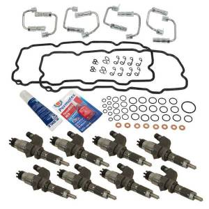 BD Diesel Injector Install Kit Incl. Injectors/Lines/Valve Cover Gasket/O-Rings/Seal Washers - 1050180