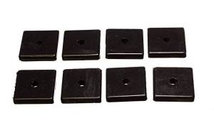 Energy Suspension Universal Leaf Spring Pad Black 2 1/16 in. SQ x 3/8 in. ID x 7/16 in. H - 9.9534G
