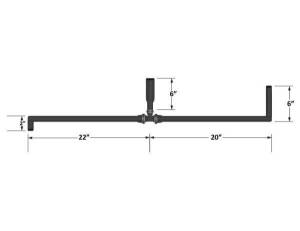 Fleece Performance - Fleece Performance Universal Pre-Formed 5/8 Inch Coolant Hose with 90 Degree Ends and T-fitting (1 Inch ID on the T) - FPE-34258-A - Image 3