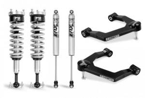 Cognito 1-Inch Performance Leveling Kit With Fox PS Coilover 2.0 IFP Shocks for 19-22 Silverado Trail Boss/Sierra AT4 1500 4WD - 210-P0885