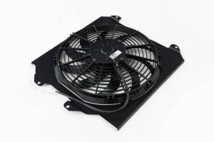 CSF Cooling - Racing & High Performance Division - CSF Cooling - Racing & High Performance Division 92-00 Civic All-Aluminum Fan Shroud w/ 12-inch SPAL Fan - Black - 2858FB - Image 1