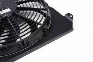 CSF Cooling - Racing & High Performance Division - CSF Cooling - Racing & High Performance Division 92-00 Civic All-Aluminum Fan Shroud w/ 12-inch SPAL Fan - Black - 2858FB - Image 2
