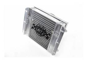 CSF Cooling - Racing & High Performance Division - CSF Cooling - Racing & High Performance Division 13.8in x 10in Dual Fluid Bar & Plate HD Oil Cooler w/9in SPAL Fan - 8026 - Image 1