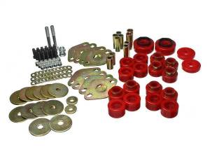 Energy Suspension - Energy Suspension Body Mount Set Red w/Hardware - 2.4114R - Image 1