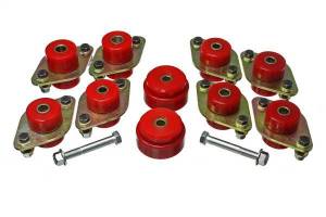 Energy Suspension - Energy Suspension Body Mount Set Red w/Hardware - 2.4114R - Image 2