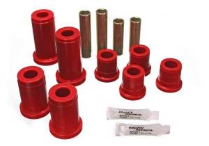 Energy Suspension Control Arm Bushing Set Red Front Must Reuse All Metal Hardware Performance Polyurethane - 3.3134R