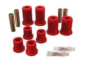 Energy Suspension Control Arm Bushing Set Red Front Must Reuse Existing Outer Metal Shells And All Metal Hardware Performance Polyurethane - 3.3147R