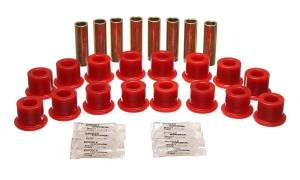 Energy Suspension Control Arm Bushing Set Red Front Or Rear Performance Polyurethane - 3.3189R