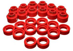 Energy Suspension Body Cab Mount Set Red Performance Polyurethane - 3.4148R