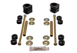 Energy Suspension Sway Bar Bushing Set Black Front Bar Dia. 32mm Incl. Sway Bar End Links Performance Polyurethane - 3.5136G