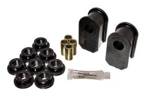 Energy Suspension Sway Bar Bushing Set Black Incl. 2 Sway Bar Bushings/8 End Link Bushings/4 Sleeves Bar Dia. 23mm Bushing H-3.5 in. Performance Polyurethane - 4.5115G