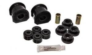 Energy Suspension Sway Bar Bushing Set Black Incl. 2 Sway Bar Bushings/4 Bushings w/2 Sleeves/4 Grommets Bar Dia. 0.75 in. Bushing H-2 in. Performance Polyurethane - 4.5122G