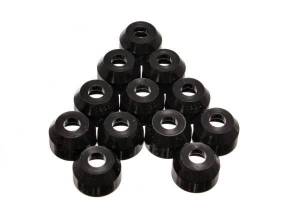 Energy Suspension Tie Rod Dust Boot Black Round Style Largest Dia. Taper 0.59 in./15mm Socket Top Dia. 1 3/8 in./35mm Box Of 12 - 9.13107G