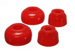Energy Suspension Ball Joint Dust Boot Set Red Front Performance Polyurethane Incl. 2 Upper/Lower Ball Joint Boots - 9.13126R
