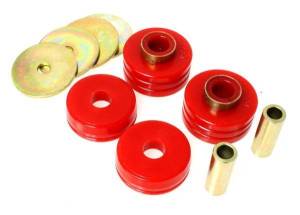 Energy Suspension Universal Mounts/Isolators Red Soft Bushing Incl. 2 Complete Mounts/4 Washers/2 Sleeves/4 Bushings Sold Individually Performance Polyurethane - 9.4102R