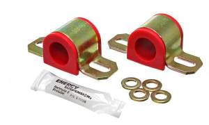 Energy Suspension Sway Bar Bushing Set Red Front Or Rear Non-Greasable Type Bar Dia. 15/16 in./24mm 2 1/16 in. Bracket Size Performance Polyurethane - 9.5128R