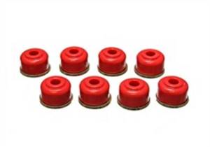 Energy Suspension Heavy Duty Sway Bar End Link Set Red ID 3/8 in. Nipple OD 11/16 in. OD 1 1/8 in. Incl. 8 Grommets/8 Heavy Gauge Washers Performance Polyurethane - 9.8105R