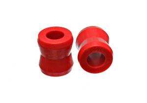 Energy Suspension Universal Shock Eyes Red Front And Rear Large Race Hourglass Style ID 0.75 in. L-1 5/8 in. w/2 Bushings Performance Polyurethane - 9.8109R