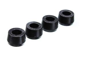 Energy Suspension Universal Shock Eyes Black Front And Rear Half Bushings For Hourglass Style ID 5/8 in. L-11/16 in. w/4 Bushings Performance Polyurethane - 9.8113G