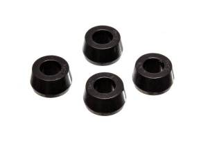 Energy Suspension Universal Shock Eyes Black Front And Rear Half Bushing Style For Large Race Hourglass ID 5/8 in. L-13/16 in. w/4 Bushings Performance Polyurethane - 9.8142G