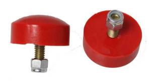 Energy Suspension Universal Bump Stop Set Red Button Head Style H-1 in. Dia. 2 in. Incl. 2 Per Set Performance Polyurethane - 9.9116R